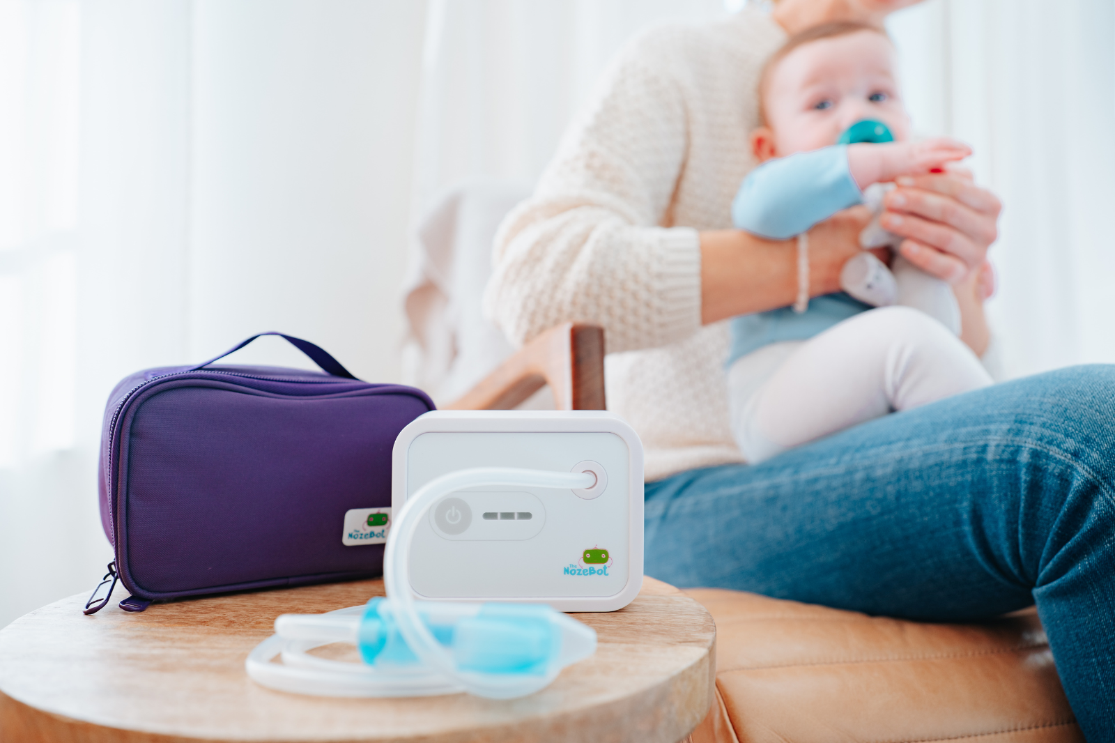 NozeBot Baby Nasal Aspirator- Aspirador nasal eléctrico para bebés- Succión  higiénica segura de grado hospitalario for Sale in Hoffman Estates, IL -  OfferUp